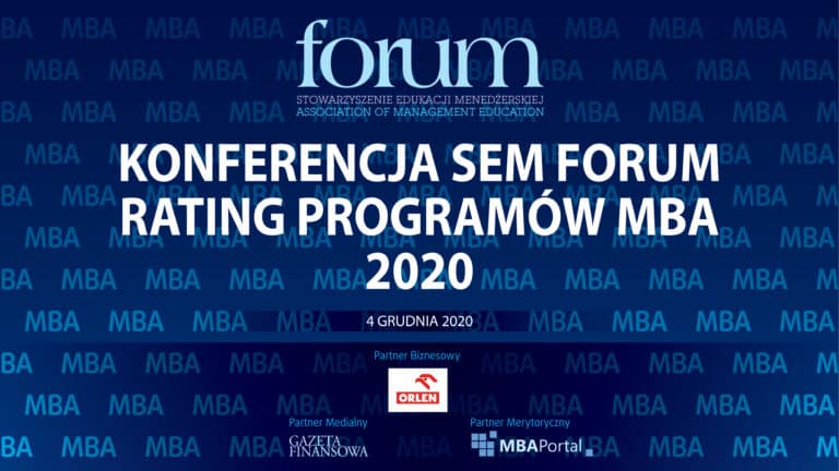 Znamy najlepsze programy MBA w Ratingu SEM FORUM