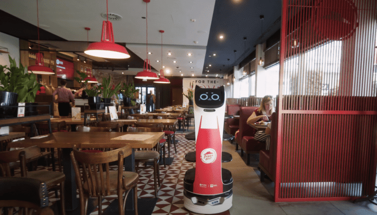 Robot-kelner w polskich restauracjach Pizza Hut. BellaBot dostarcza zamówienia w Warszawie i Wrocławiu [VIDEO]