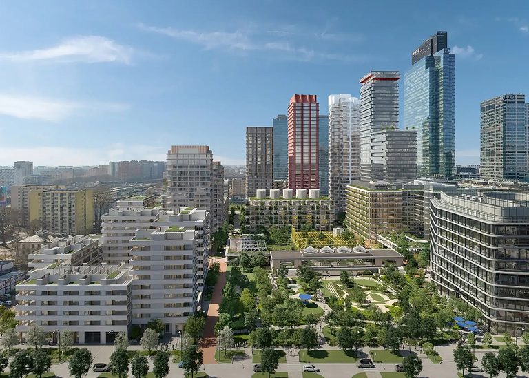Motion Tower – luksusowy apartamentowiec w superkwartale Towarowa22 w Warszawie