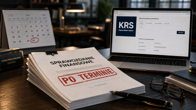 Sprawozdanie finansowe po terminie. Co naprawdę grozi spółce i zarządowi?